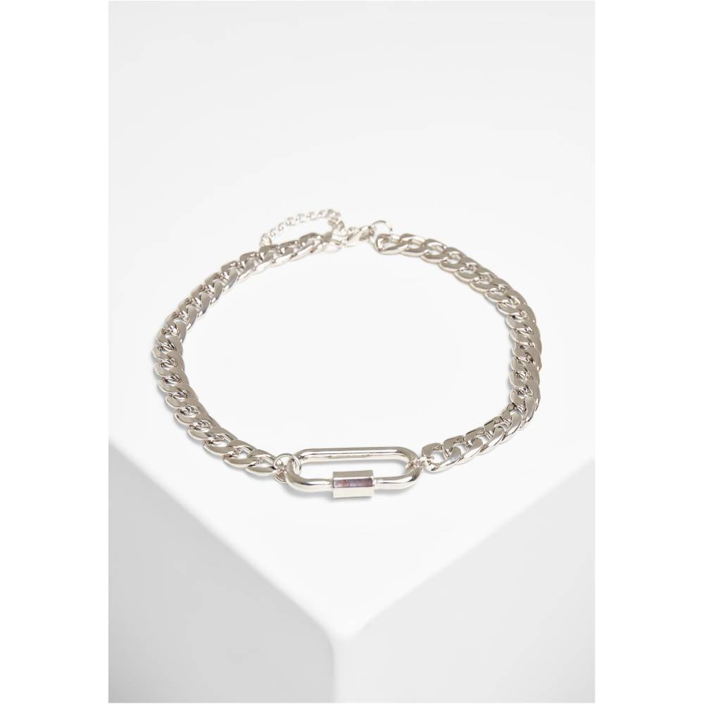Urban Classics - Fastener Ketting - Zilverkleurig